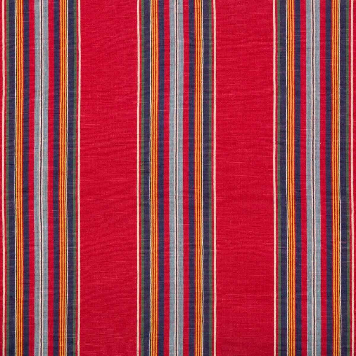 80171019500 Verdon Stripe Red Navy Brunschwig Fils Fabric