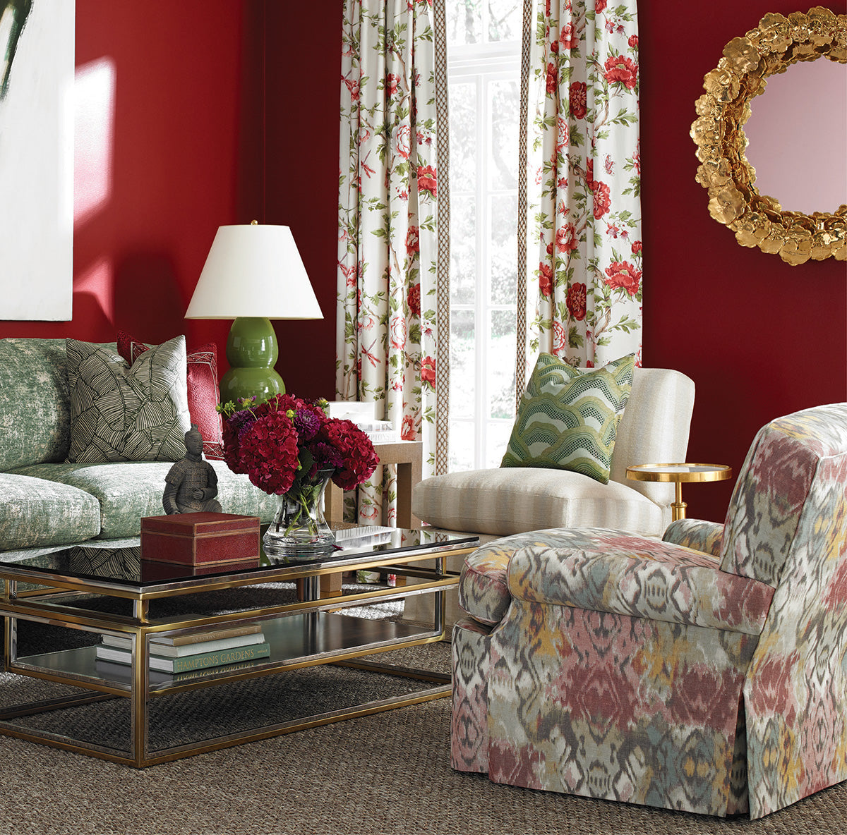 Les Rizieres Emb - Citron - Brunschwig & Fils Fabric