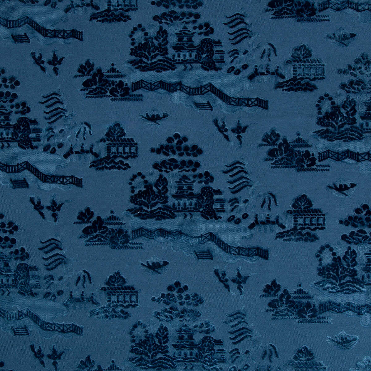 La Pagode Velvet - Navy