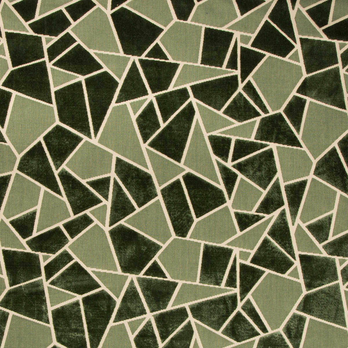La Tortue Velvet - Green - BRUNSCHWIG & FILS Fabric