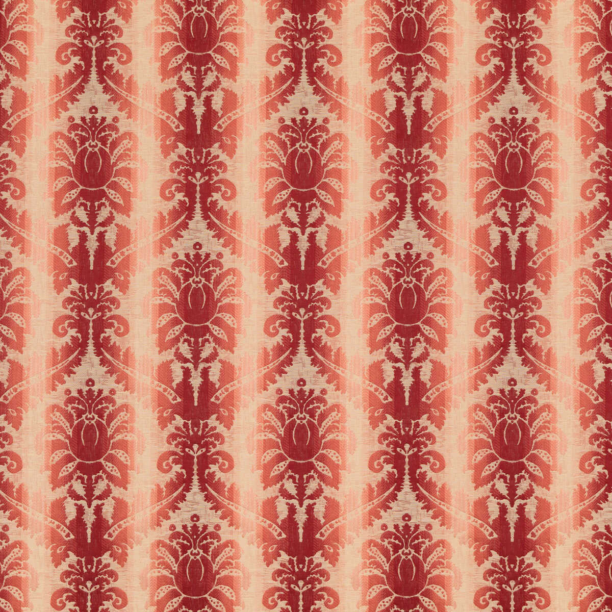 Poivre Damask - Red - BRUNSCHWIG & FILS Tela