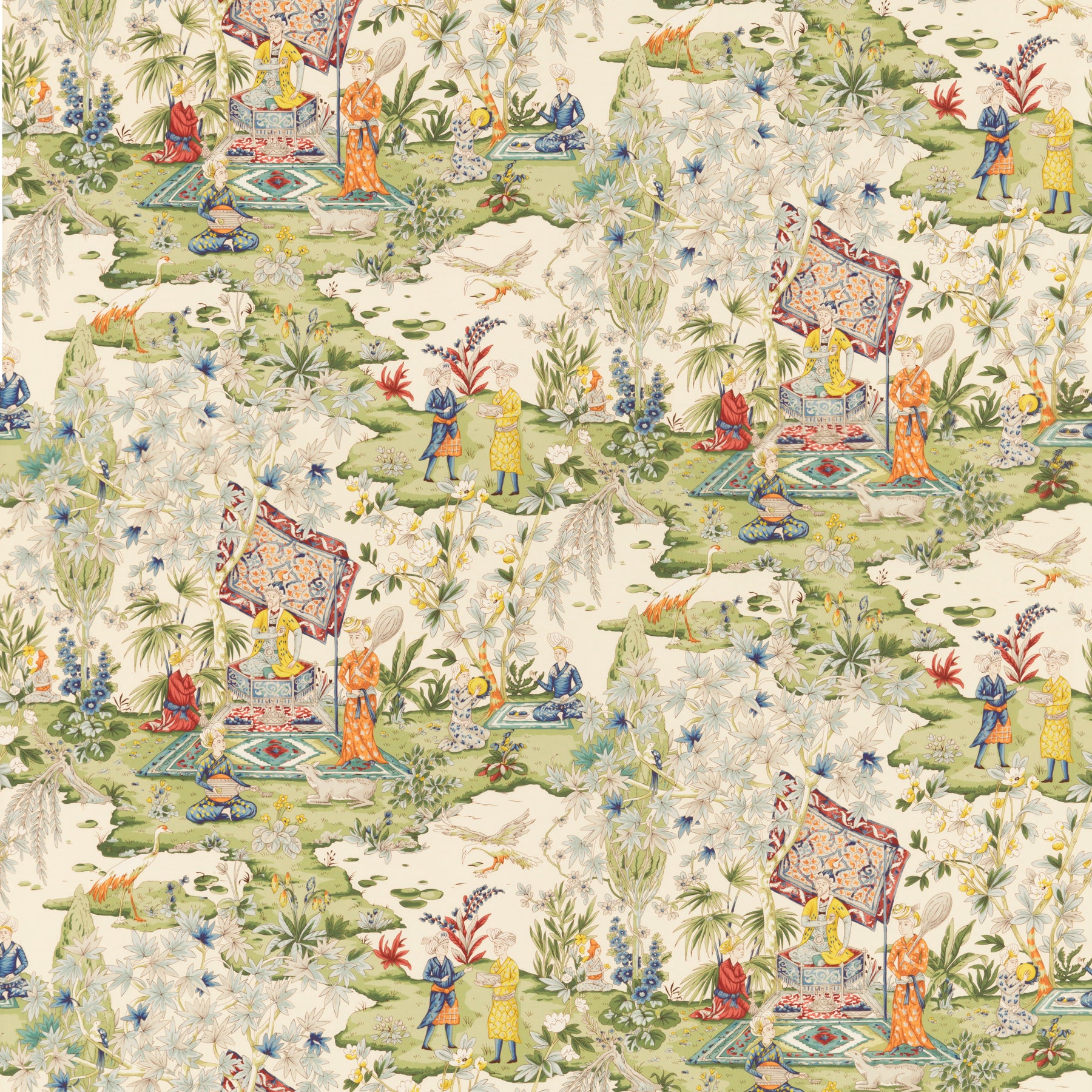 Lodi Garden Print - Ivory - Brunschwig & Fils Fabric