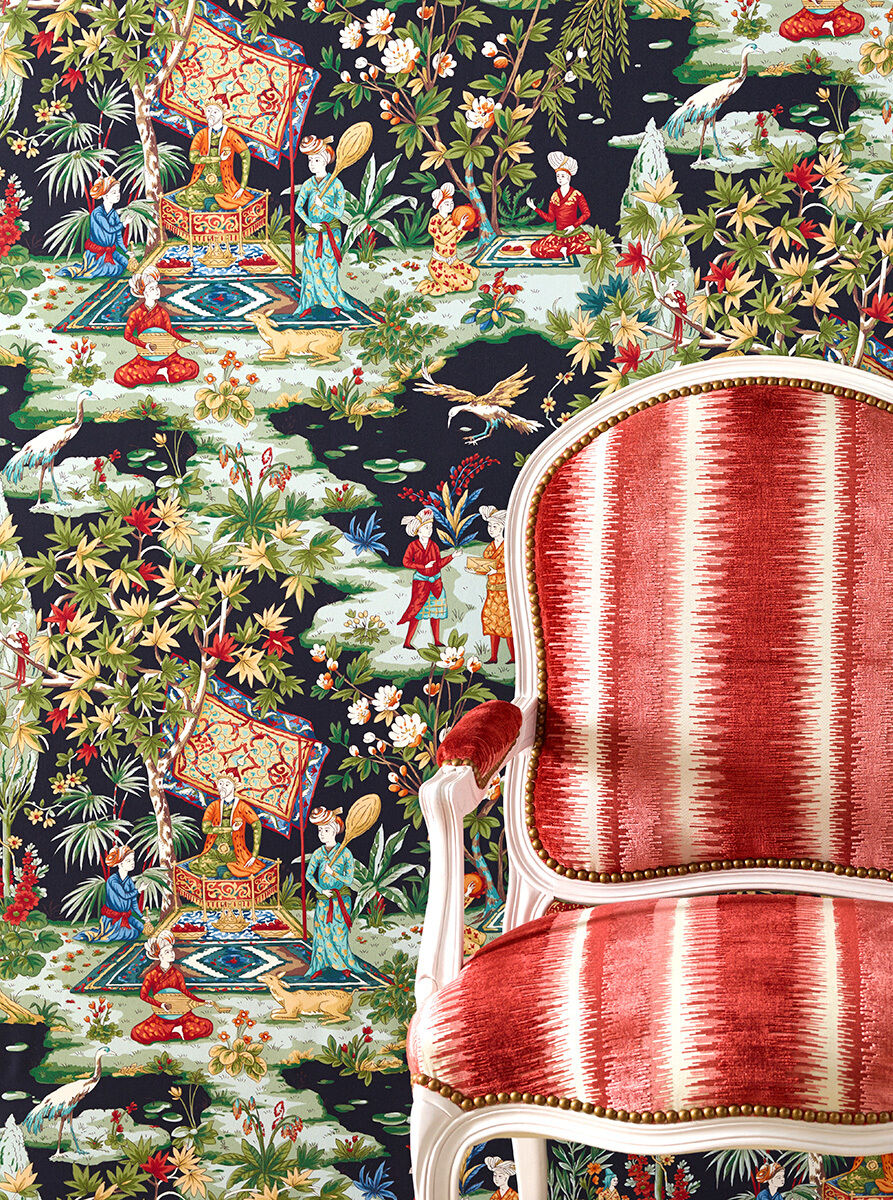 Lodi Garden Print - Plum - Brunschwig & Fils Fabric