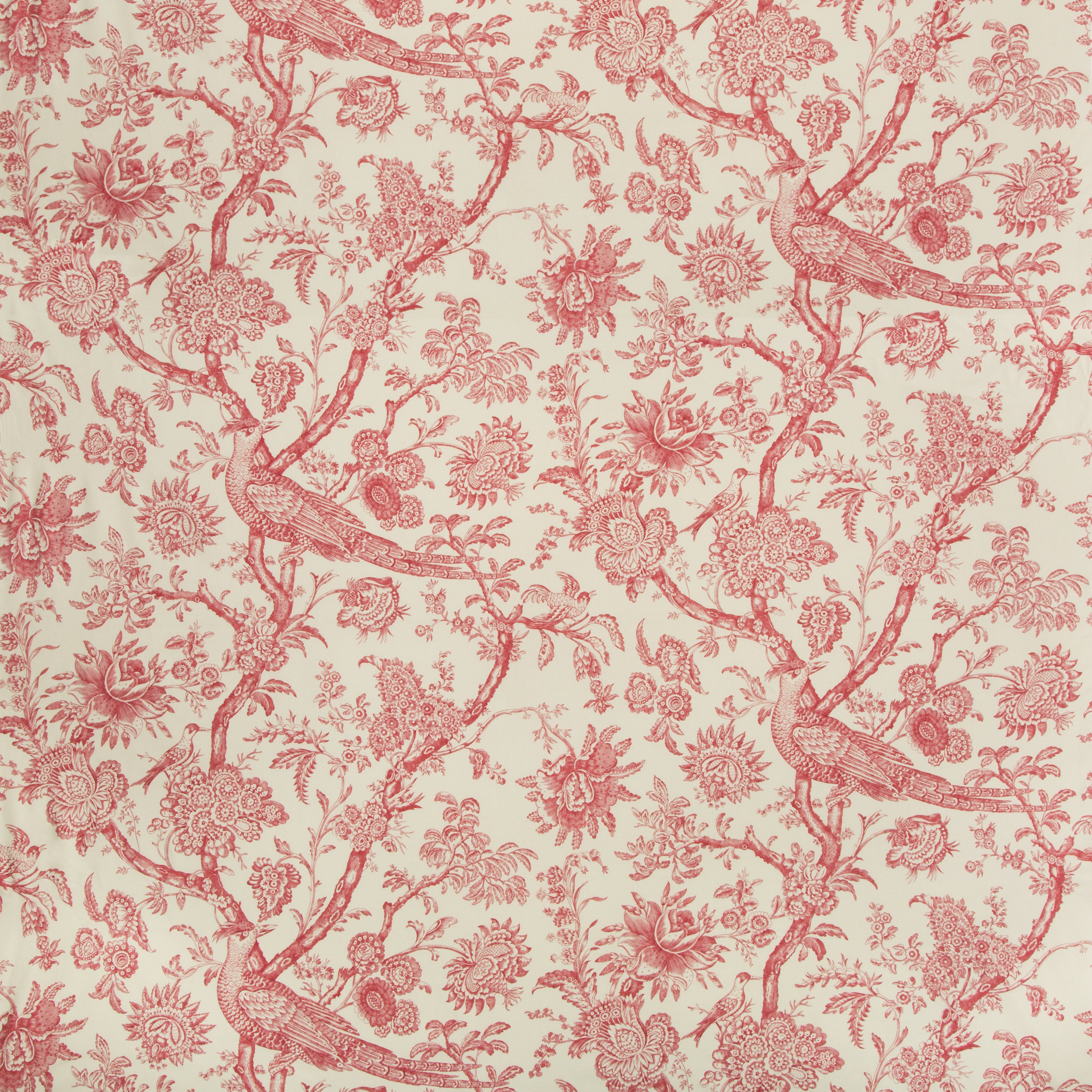 Cevennes Print - Red - Brunschwig & Fils Fabric