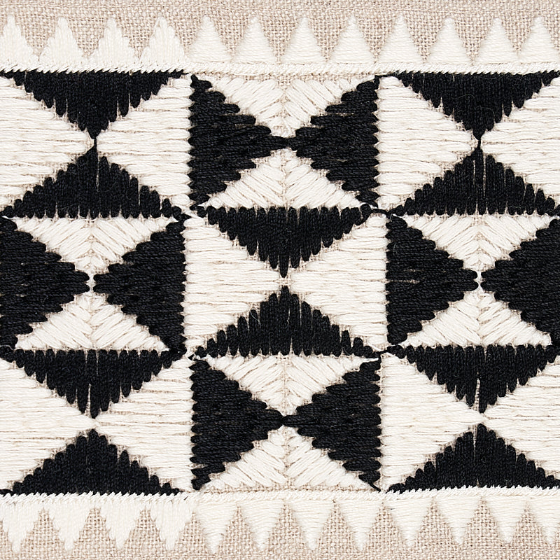 ZULMA-EMBROIDERED-TAPE-BLACK-SCHUMACHER-80190 - Schumacher Trim