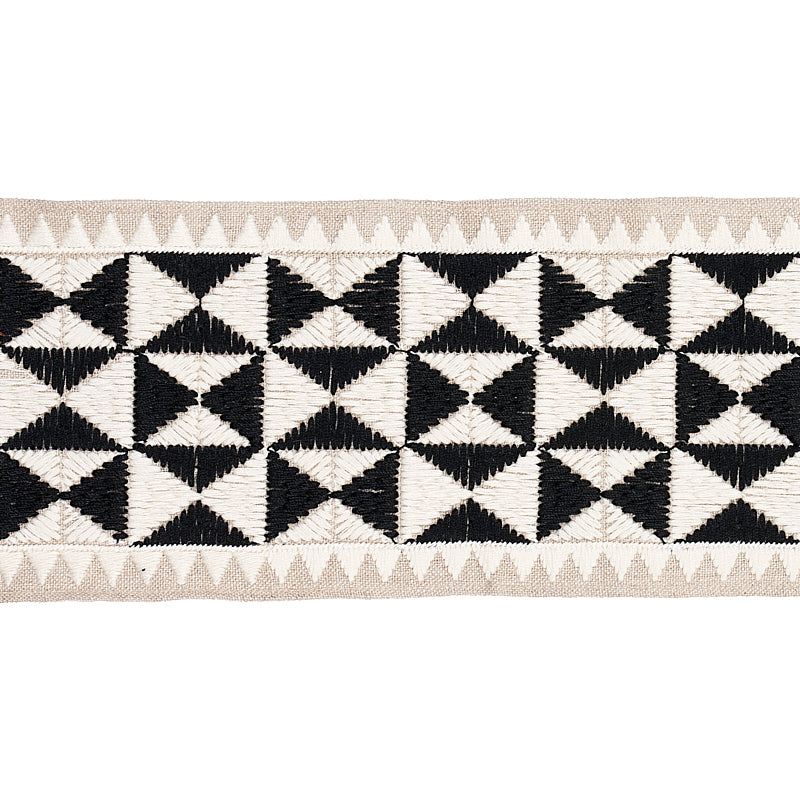 ZULMA-EMBROIDERED-TAPE-BLACK-SCHUMACHER-80190 - Schumacher Trim