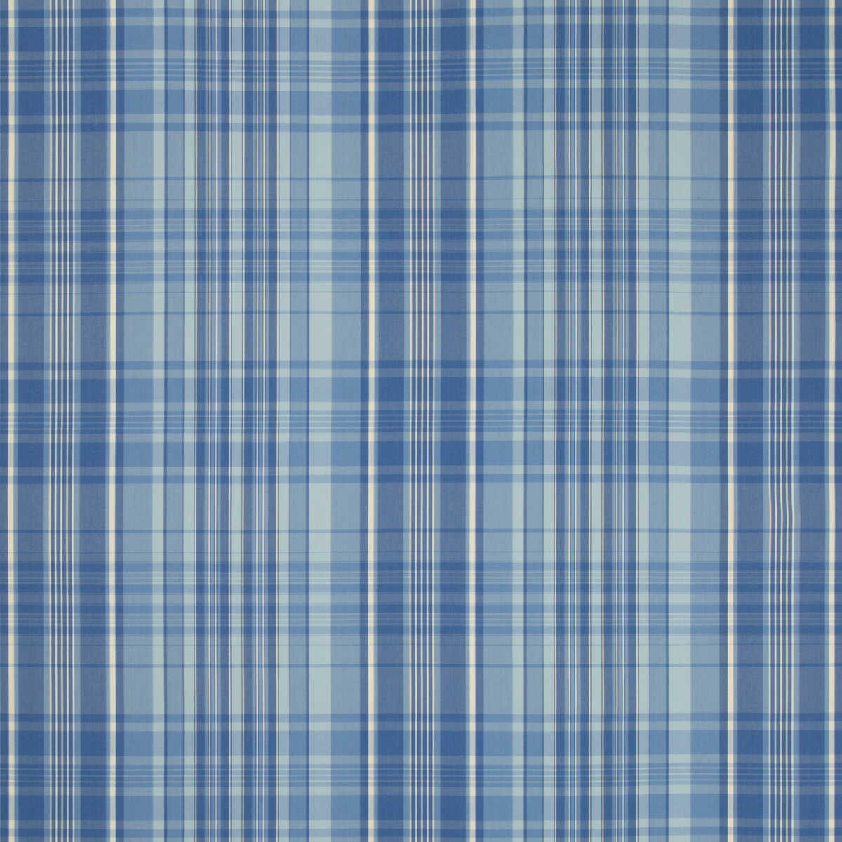 Guernsey Check - Blue - BRUNSCHWIG & FILS Tela