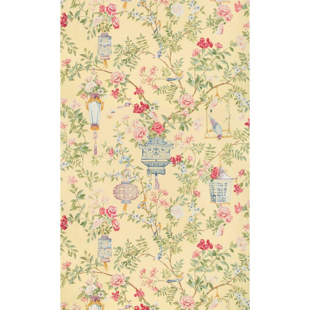 Jardin Fleuri Print - Sun - BRUNSCHWIG & FILS Tela
