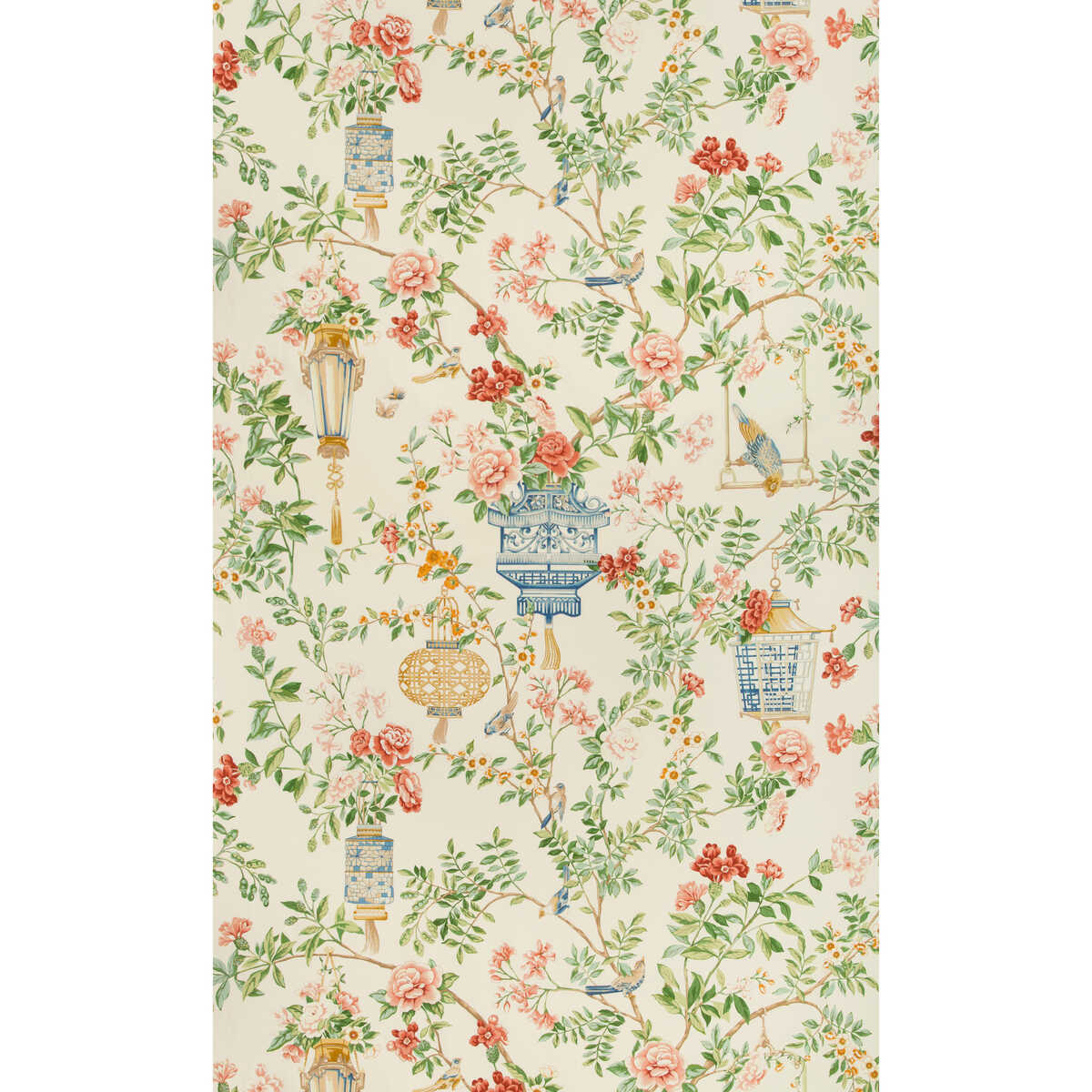 Jardin Fleuri Print - Ivory - BRUNSCHWIG & FILS Tela