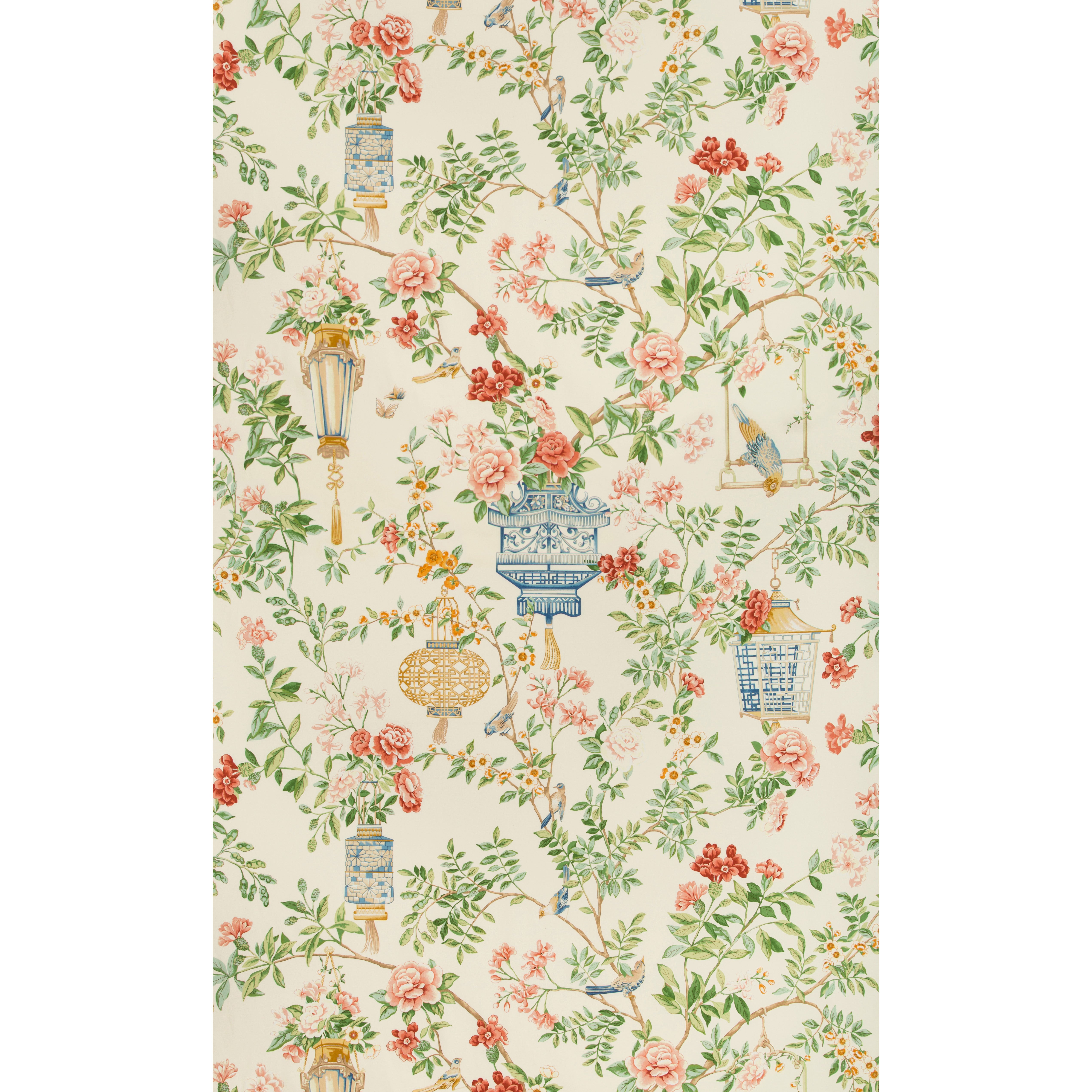 Jardin Fleuri Print - Ivory - Brunschwig & Fils Fabric