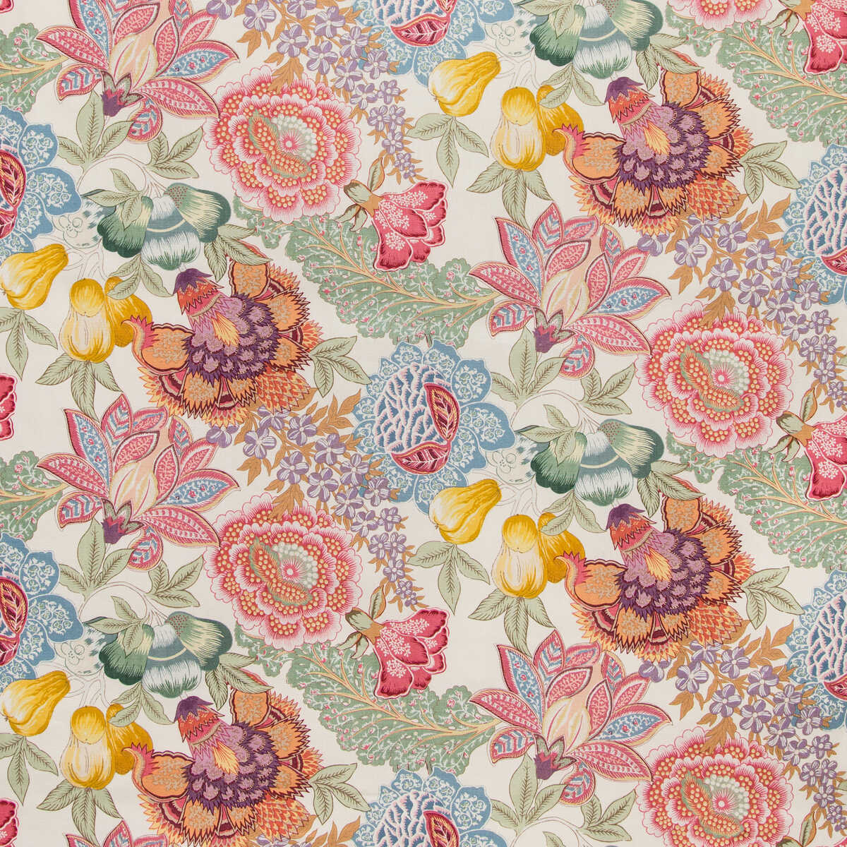 Karabali Print - Spring - BRUNSCHWIG & FILS Fabric