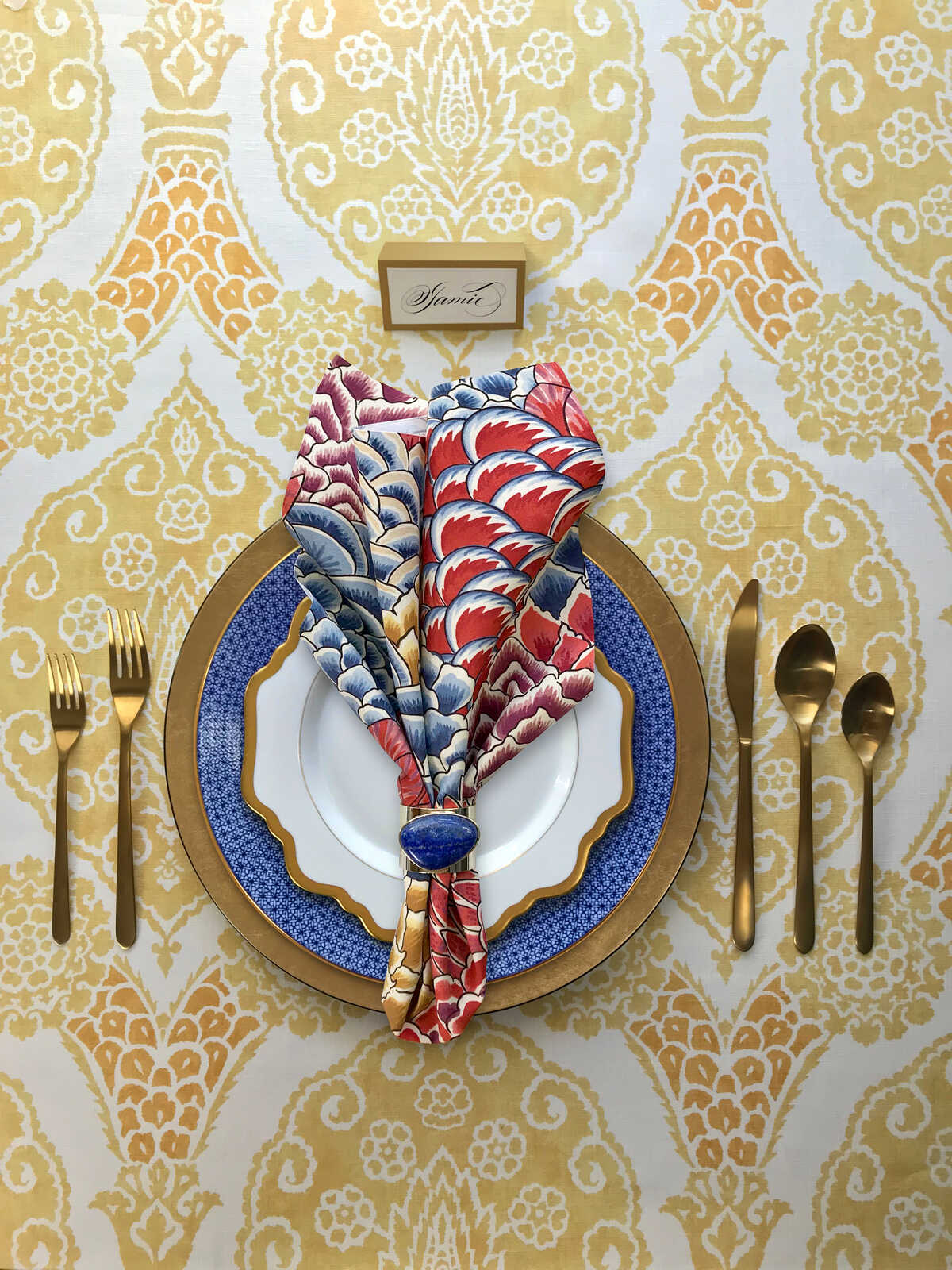 Sufera Print - Canary - BRUNSCHWIG & FILS Fabric