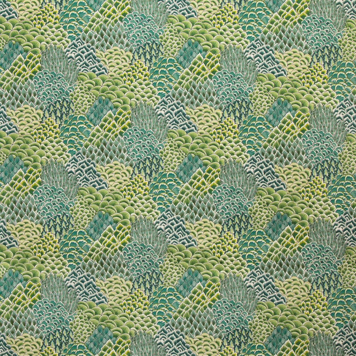 Katibi Print - Leaf - BRUNSCHWIG & FILS Fabric