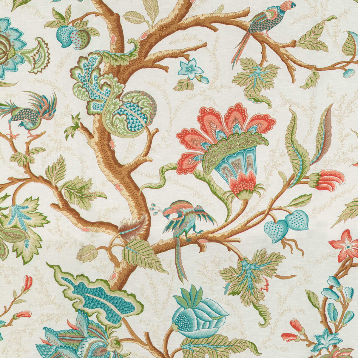 Louverne Print - Multi - BRUNSCHWIG & FILS Tela