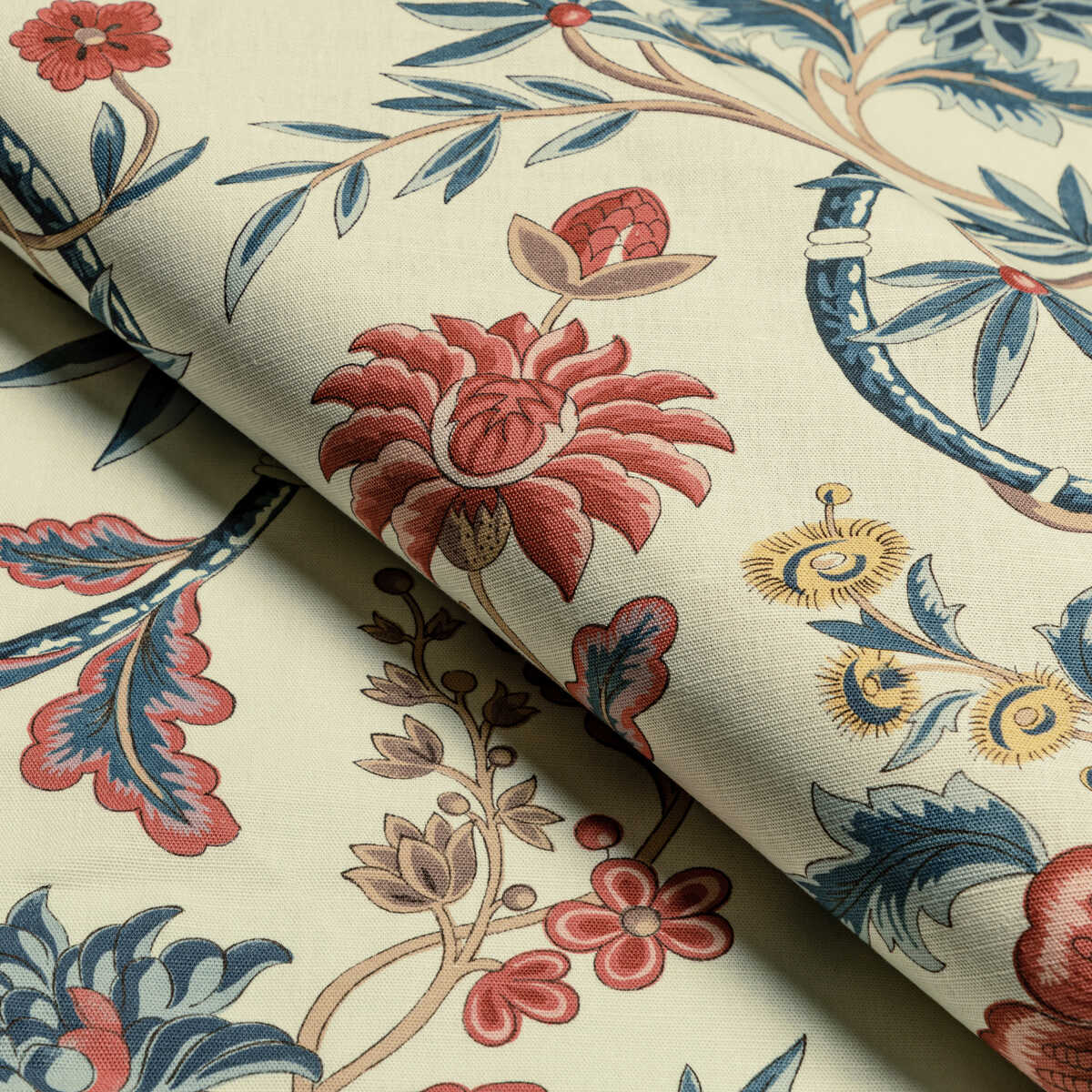 Veronique Print - Blue - BRUNSCHWIG & FILS Tela