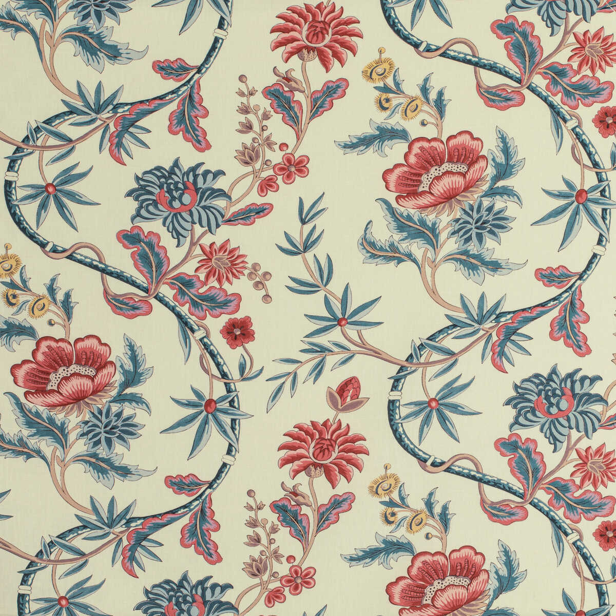 Veronique Print - Blue - BRUNSCHWIG & FILS Tela