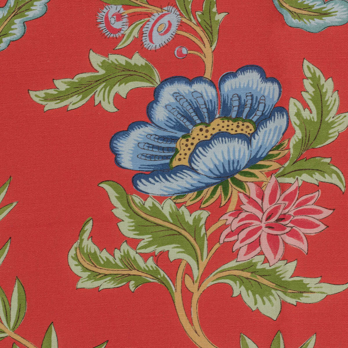 Veronique Print - Red - BRUNSCHWIG & FILS Tela