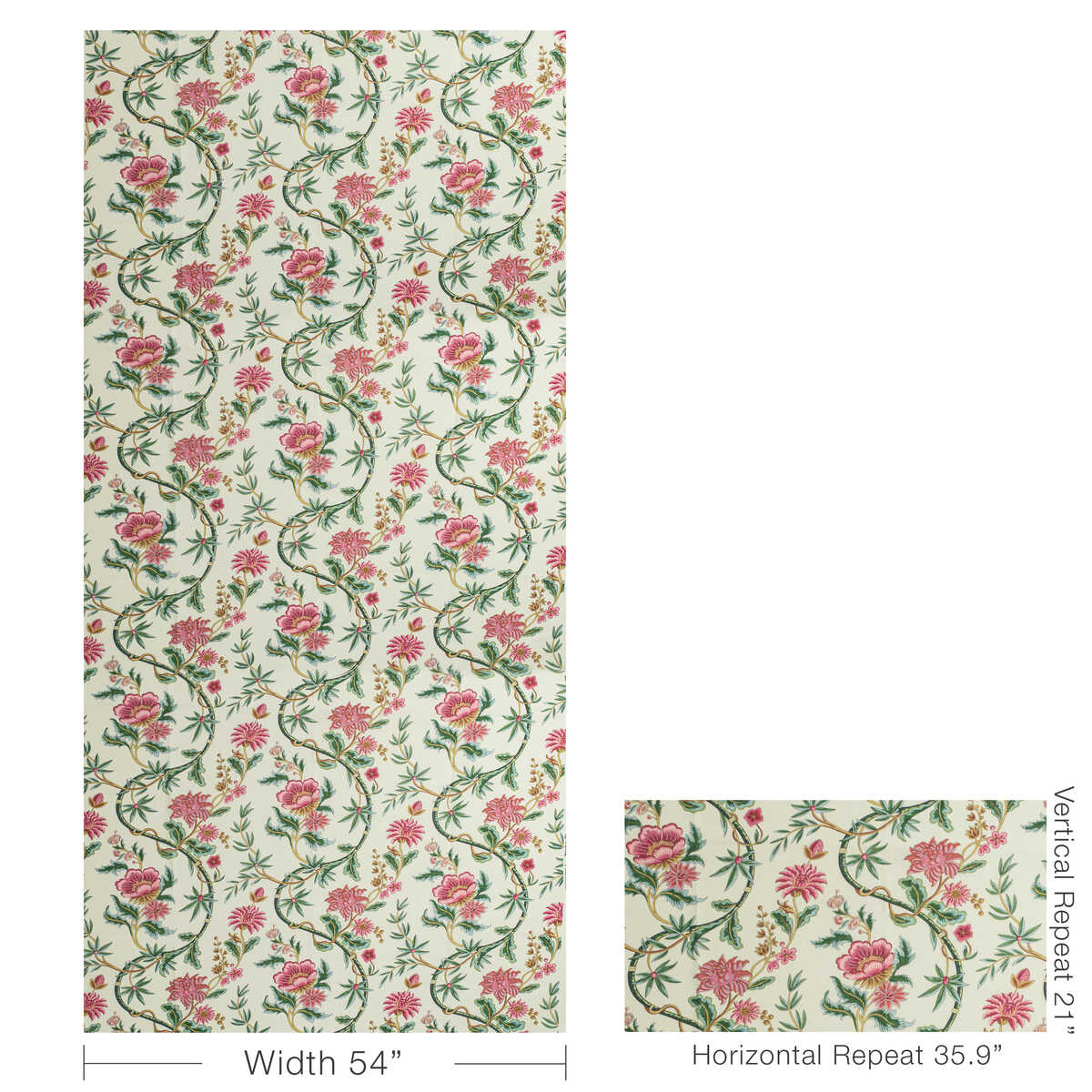 Veronique Print - Jewel - BRUNSCHWIG & FILS Tela