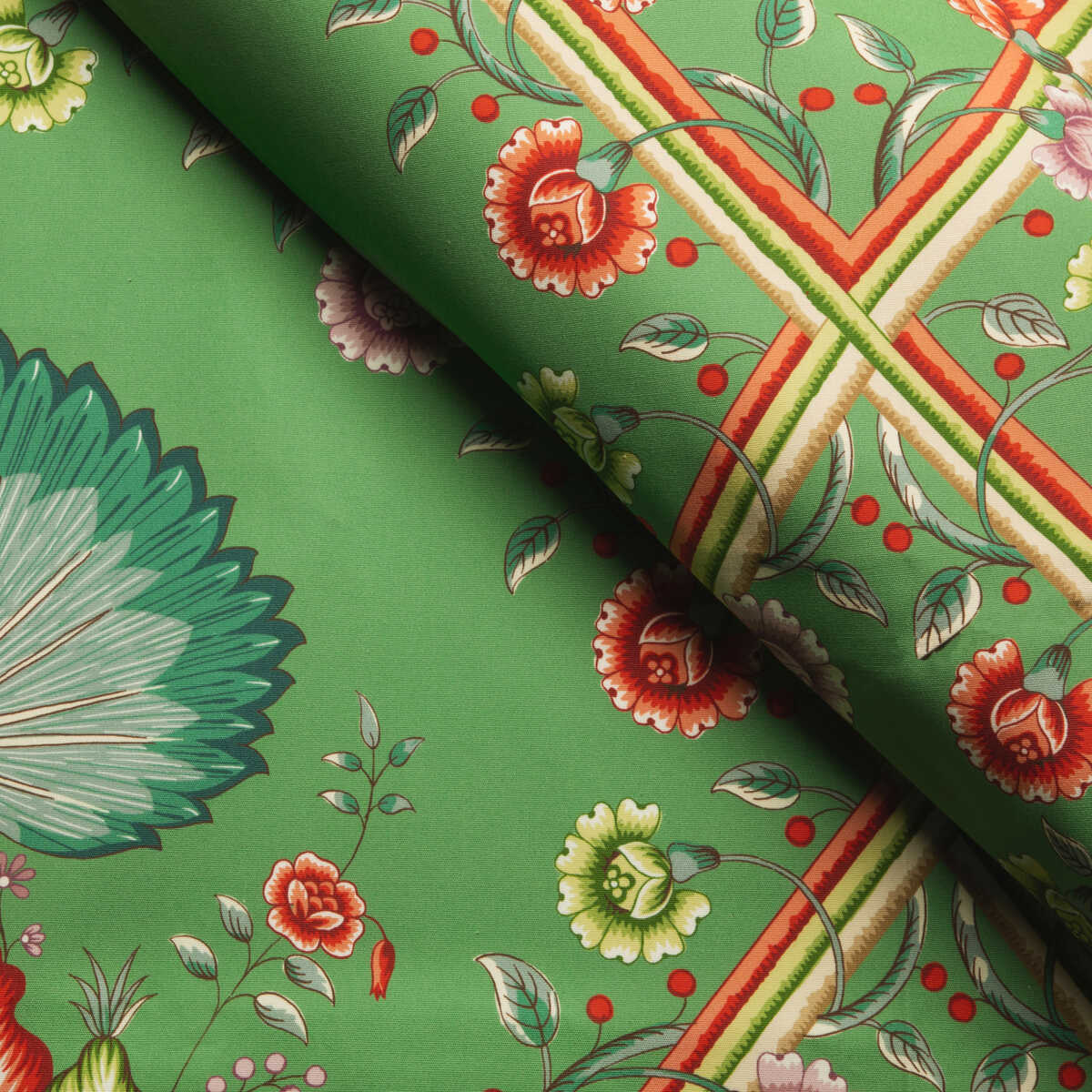 Loire Print - Emerald - BRUNSCHWIG & FILS Fabric