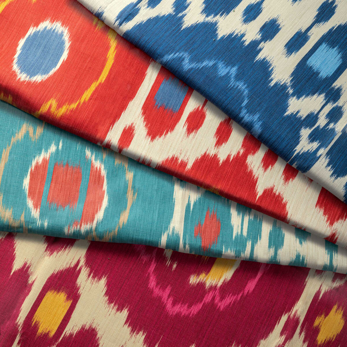 Mayenne Print - Red - BRUNSCHWIG & FILS Tela