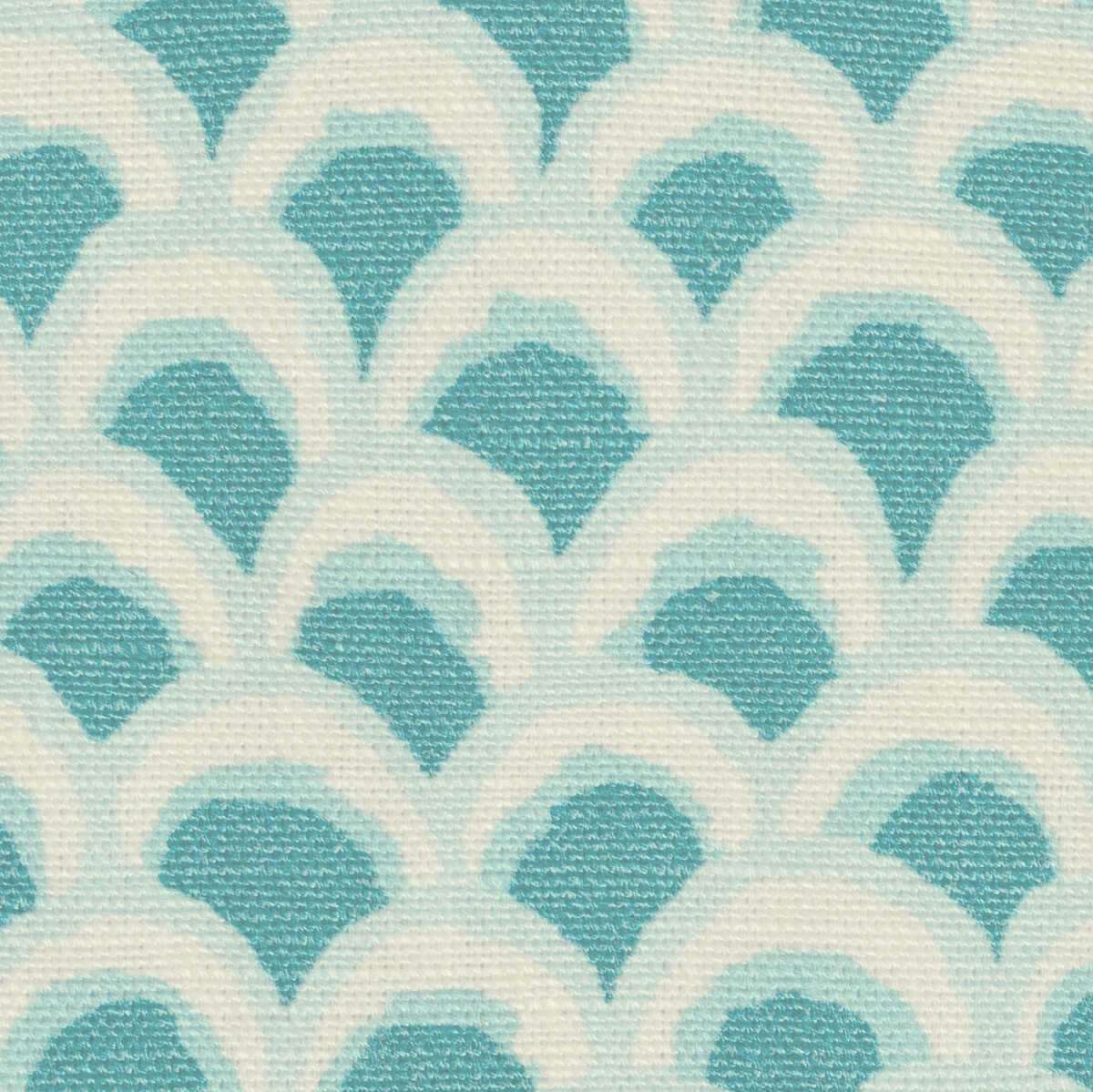 Pave Ii Print - Aqua - BRUNSCHWIG & FILS Tela