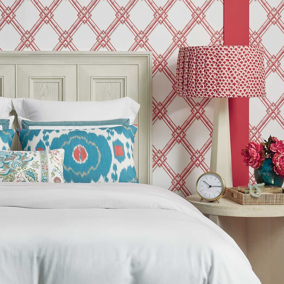 Pave Ii Print - Red - BRUNSCHWIG & FILS Tela