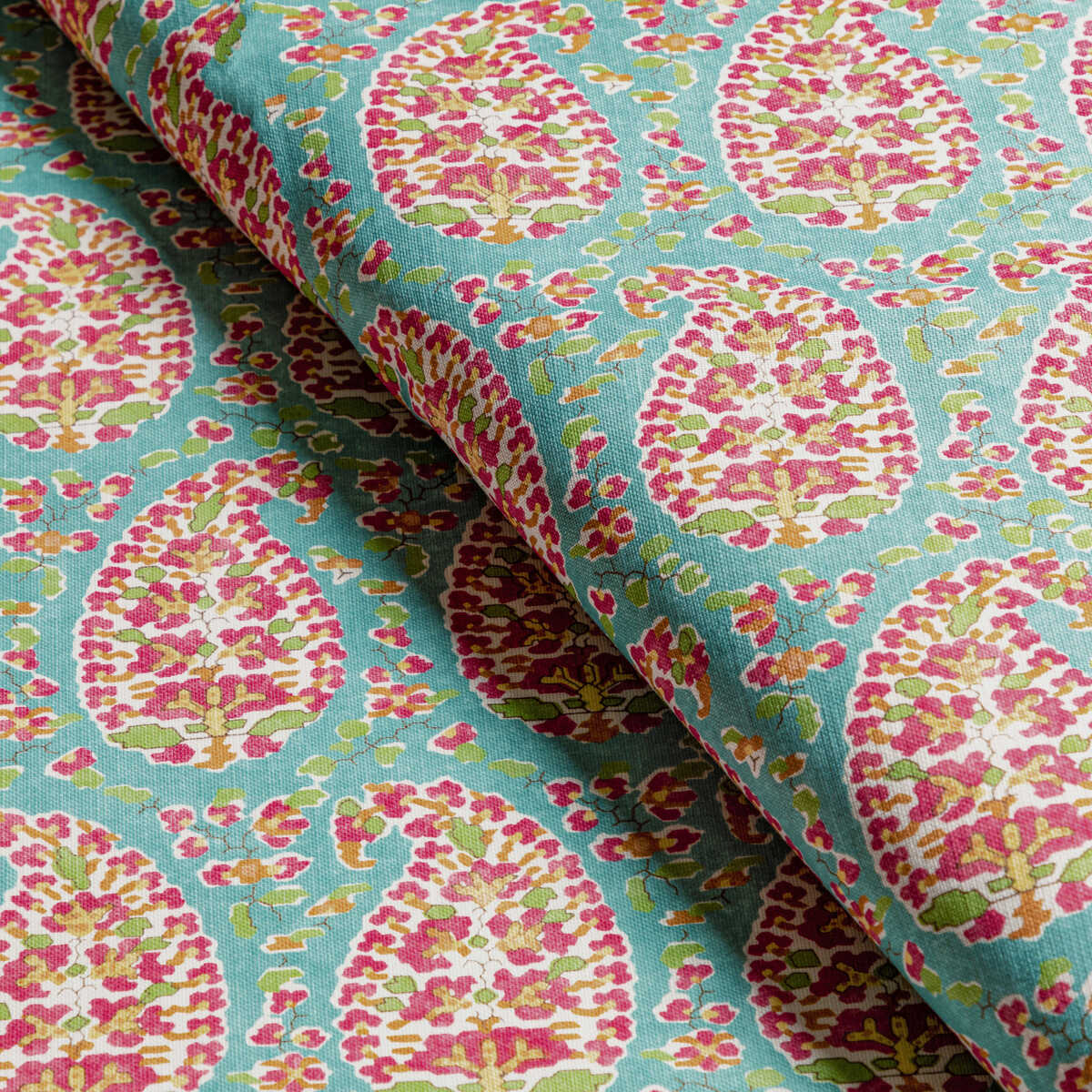 Rougier Print - Aqua - BRUNSCHWIG & FILS Fabric
