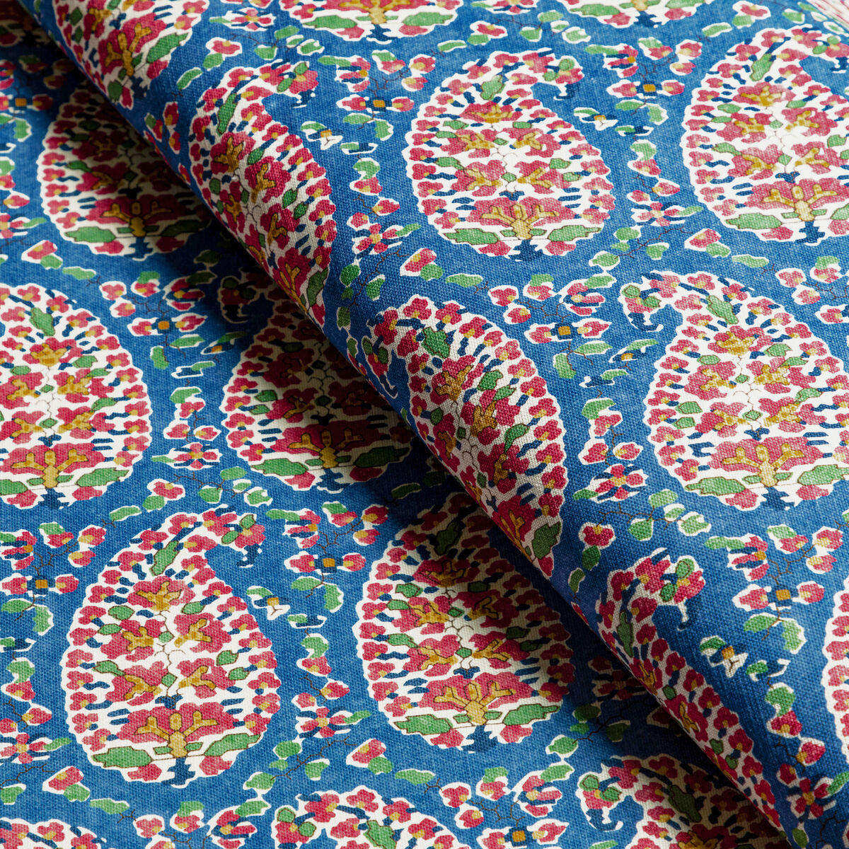 Rougier Print - Blue/Red - Brunschwig & Fils Fabric