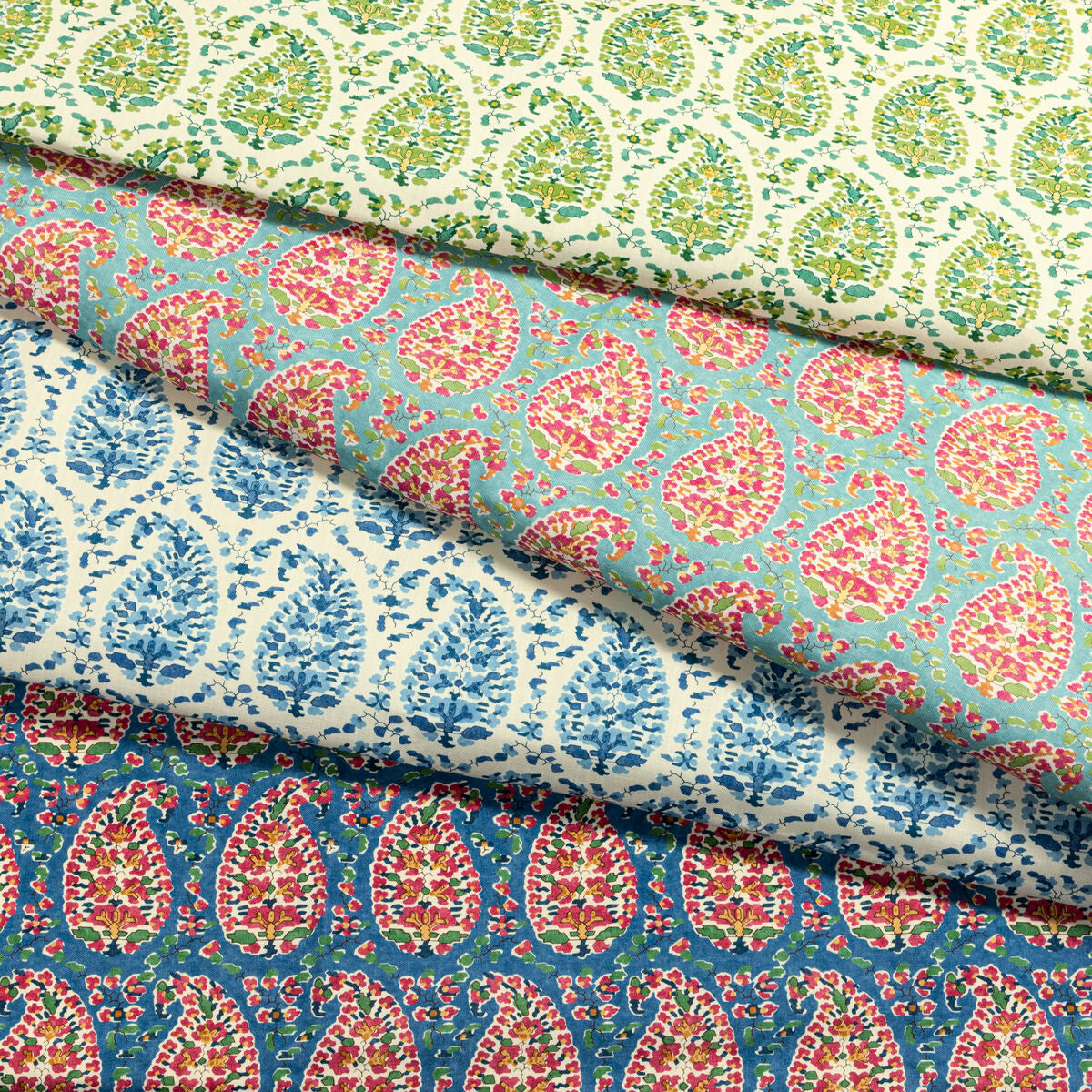 Rougier Print - Blue/Red - Brunschwig & Fils Fabric
