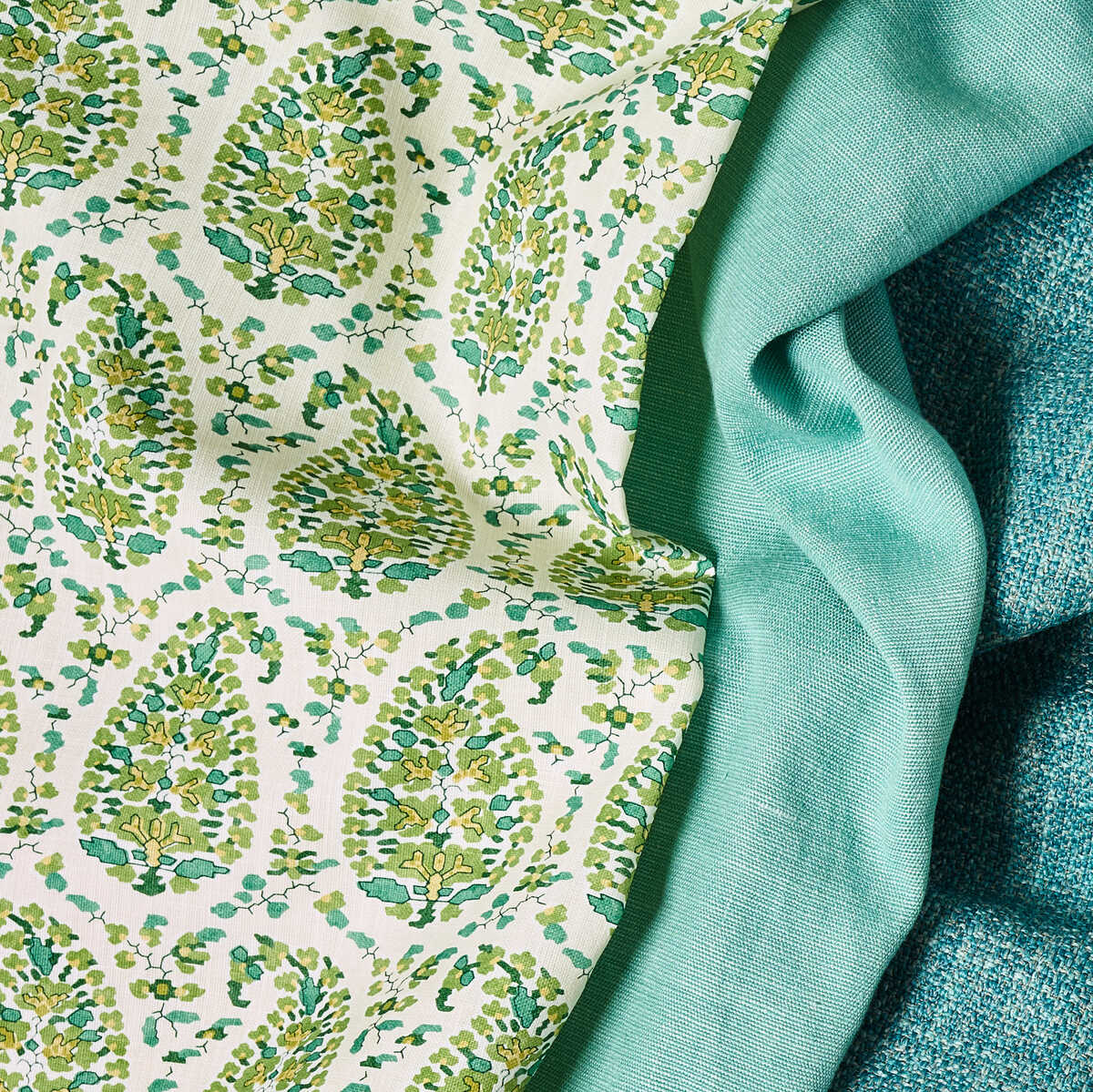 Rougier Print - Green - BRUNSCHWIG & FILS Tela