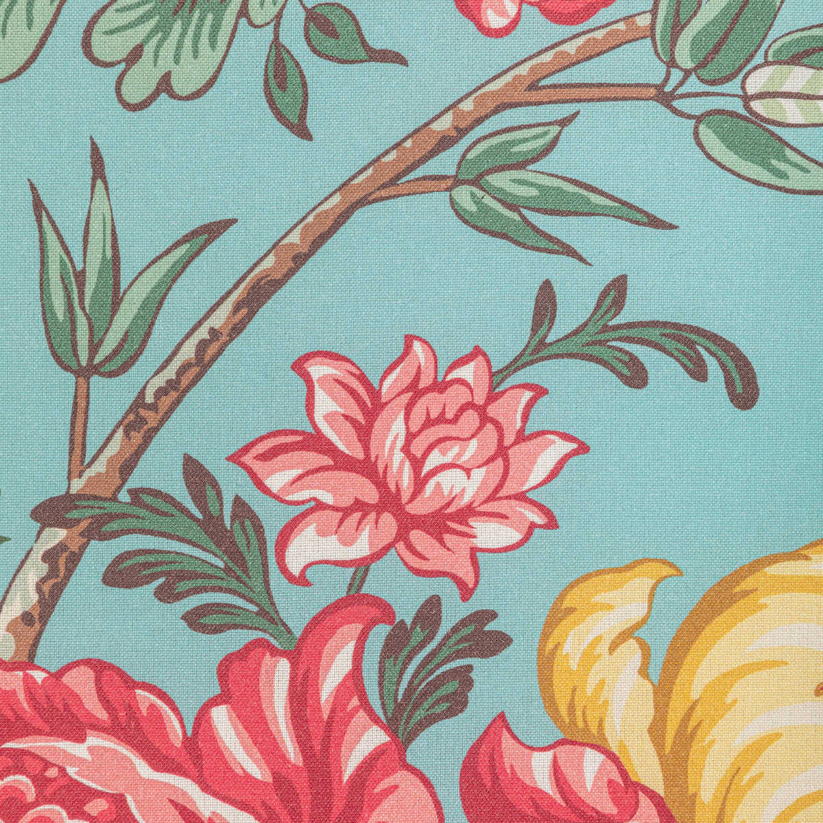Luberon Print - Aqua/Multi - BRUNSCHWIG & FILS Fabric