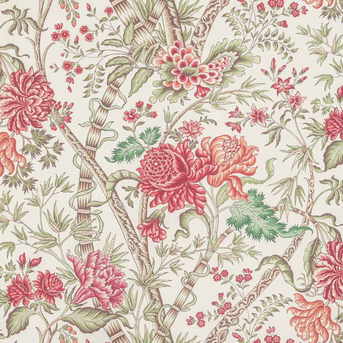 8022100730 Luberon Print Berry Leaf Brunschwig Fils Fabric
