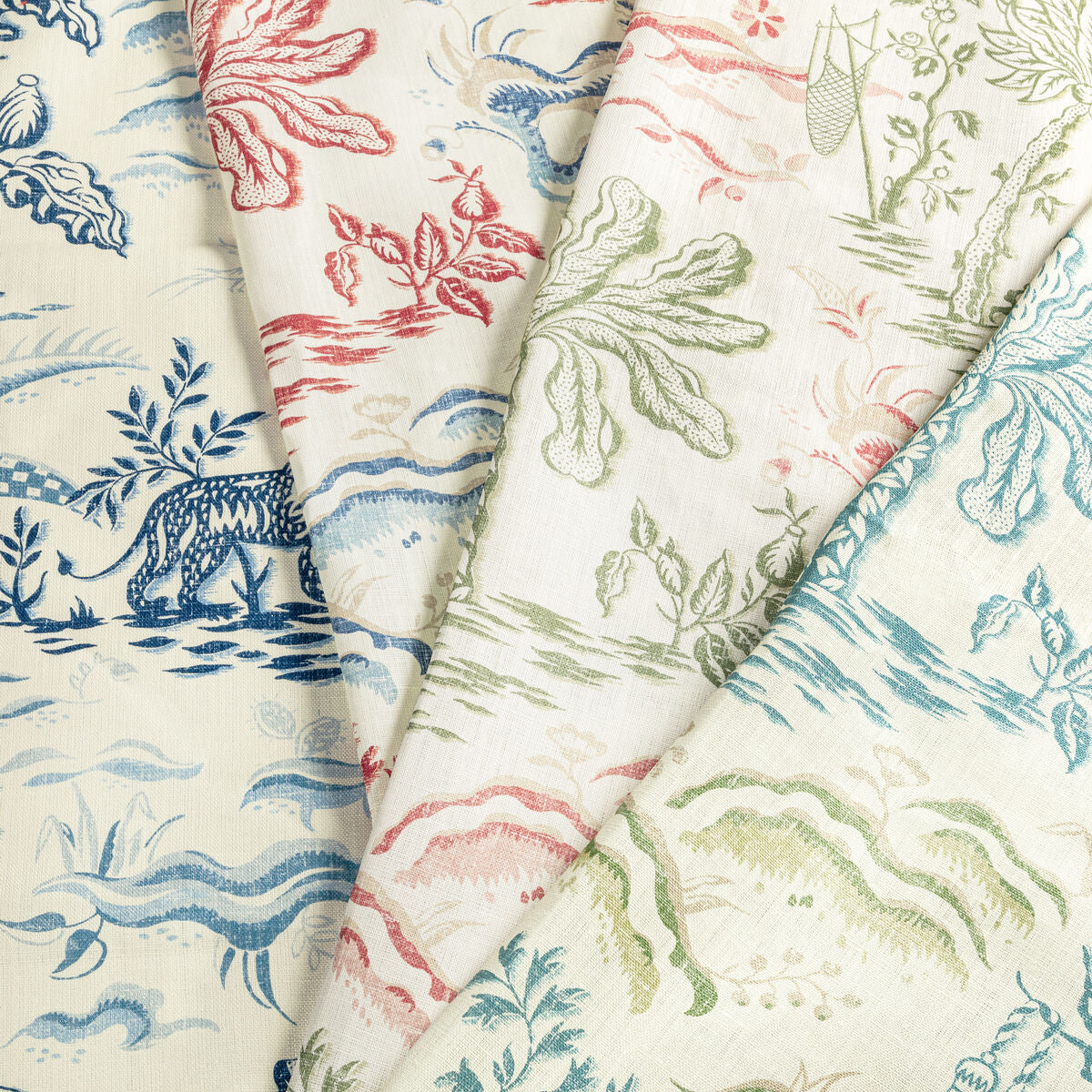 Valensole Print - Navy/Sky - Brunschwig & Fils Fabric