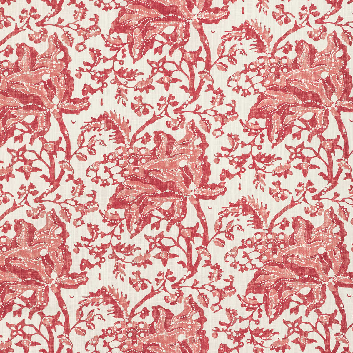 Weymouth Print - Red - BRUNSCHWIG & FILS Fabric