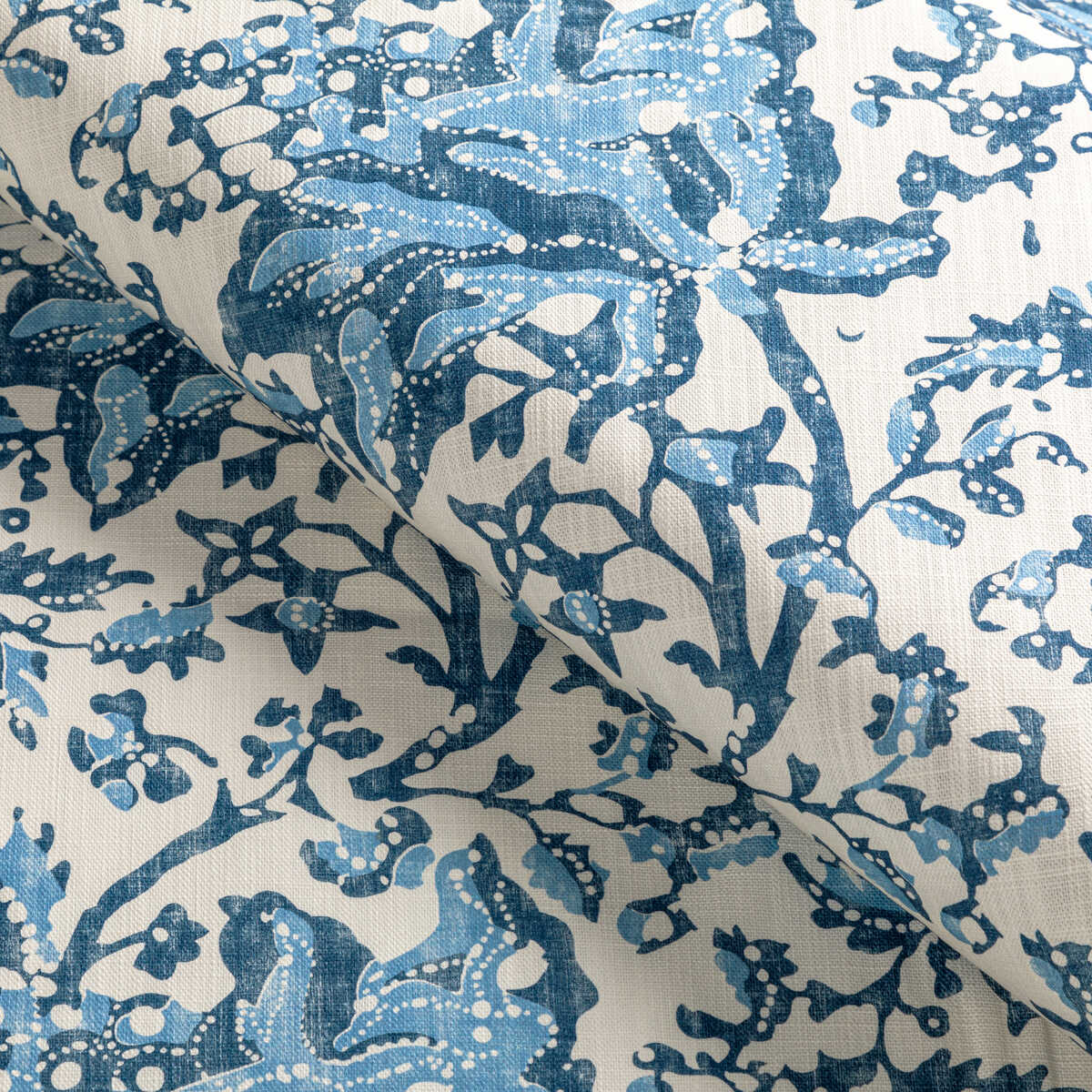 Weymouth Print - Indigo - BRUNSCHWIG & FILS Fabric