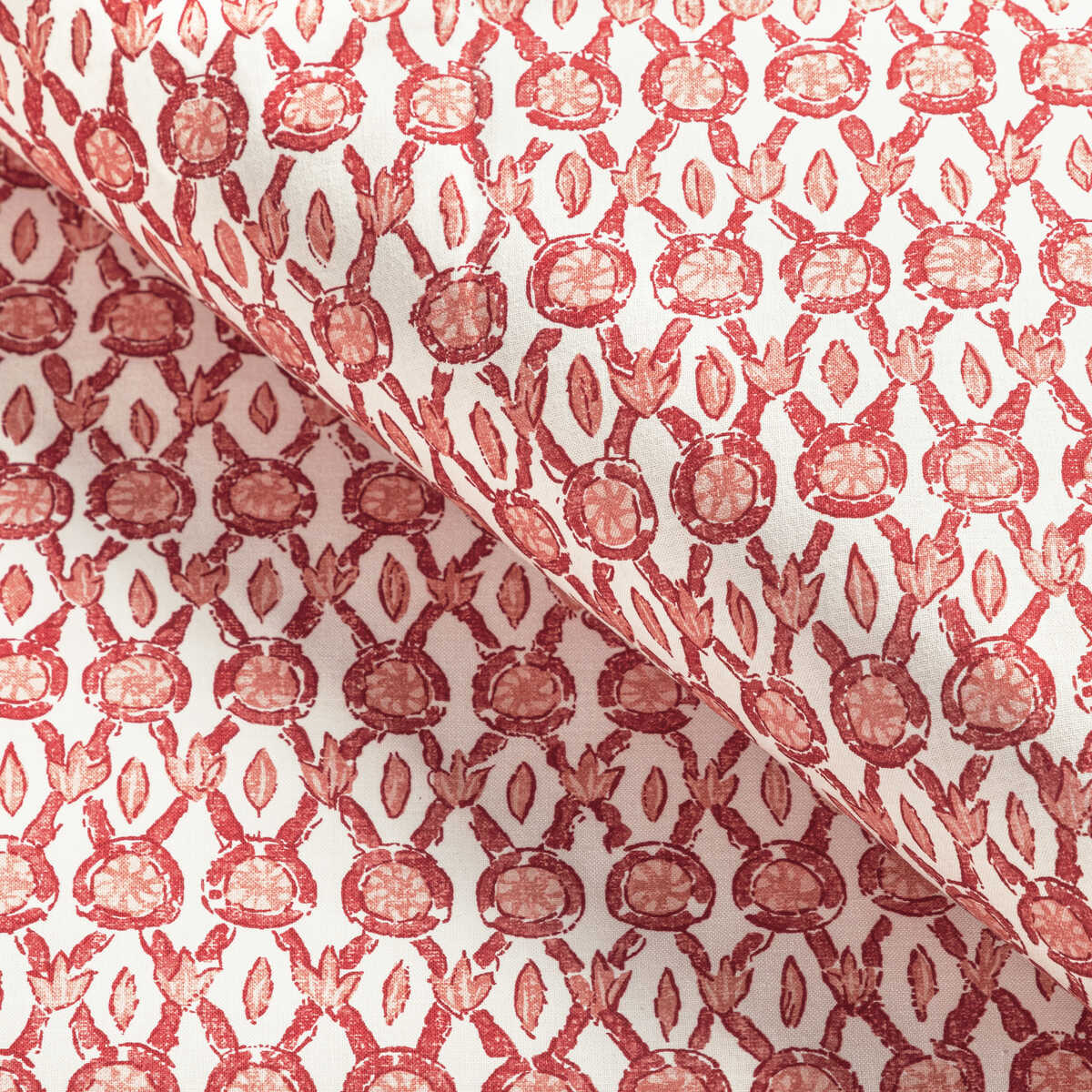 Galon Print - Coral - BRUNSCHWIG & FILS Fabric