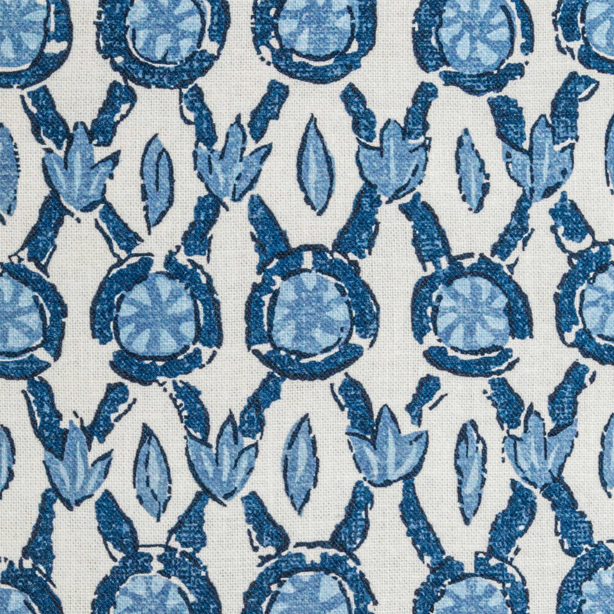 Galon Print - Blue - BRUNSCHWIG & FILS Fabric
