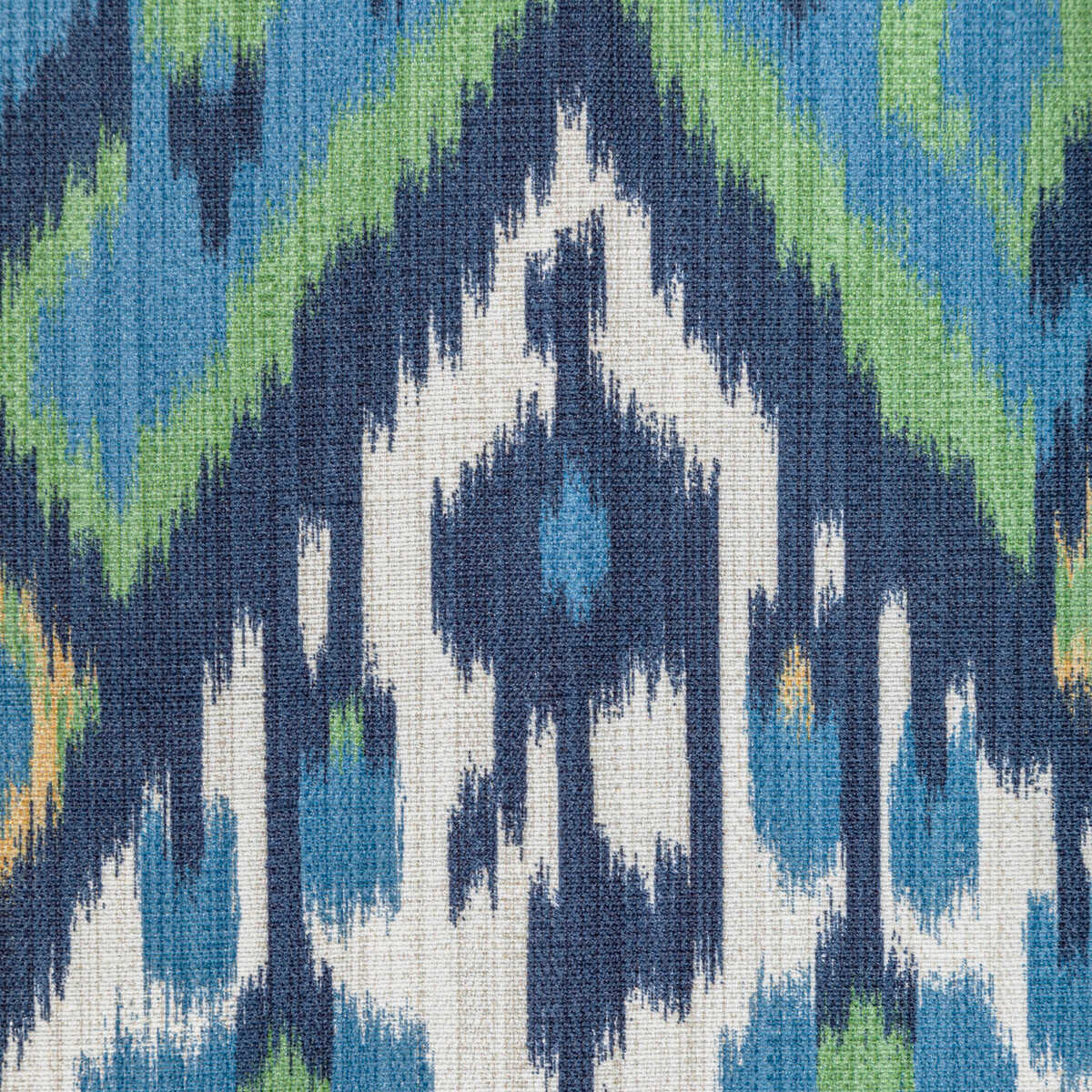 Bonnieux Print - Blue/Leaf - BRUNSCHWIG & FILS Fabric