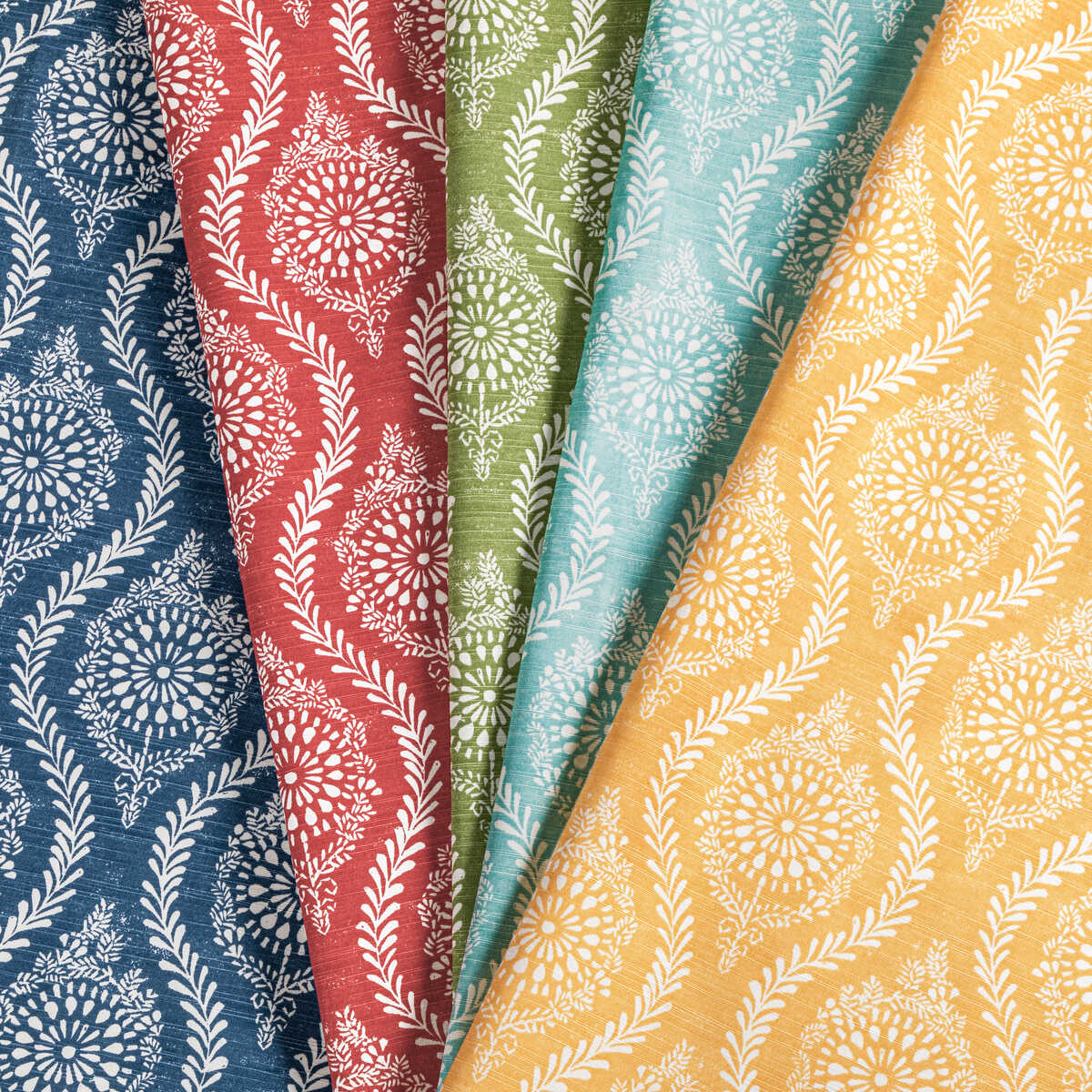Marindol Print - Blue - BRUNSCHWIG & FILS Fabric