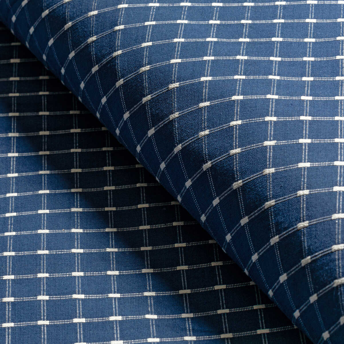 Lison Check - Navy - BRUNSCHWIG & FILS Fabric