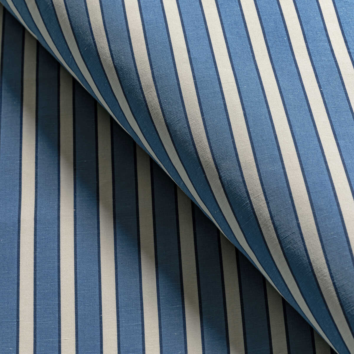 Rouen Stripe - Blue - BRUNSCHWIG & FILS Fabric