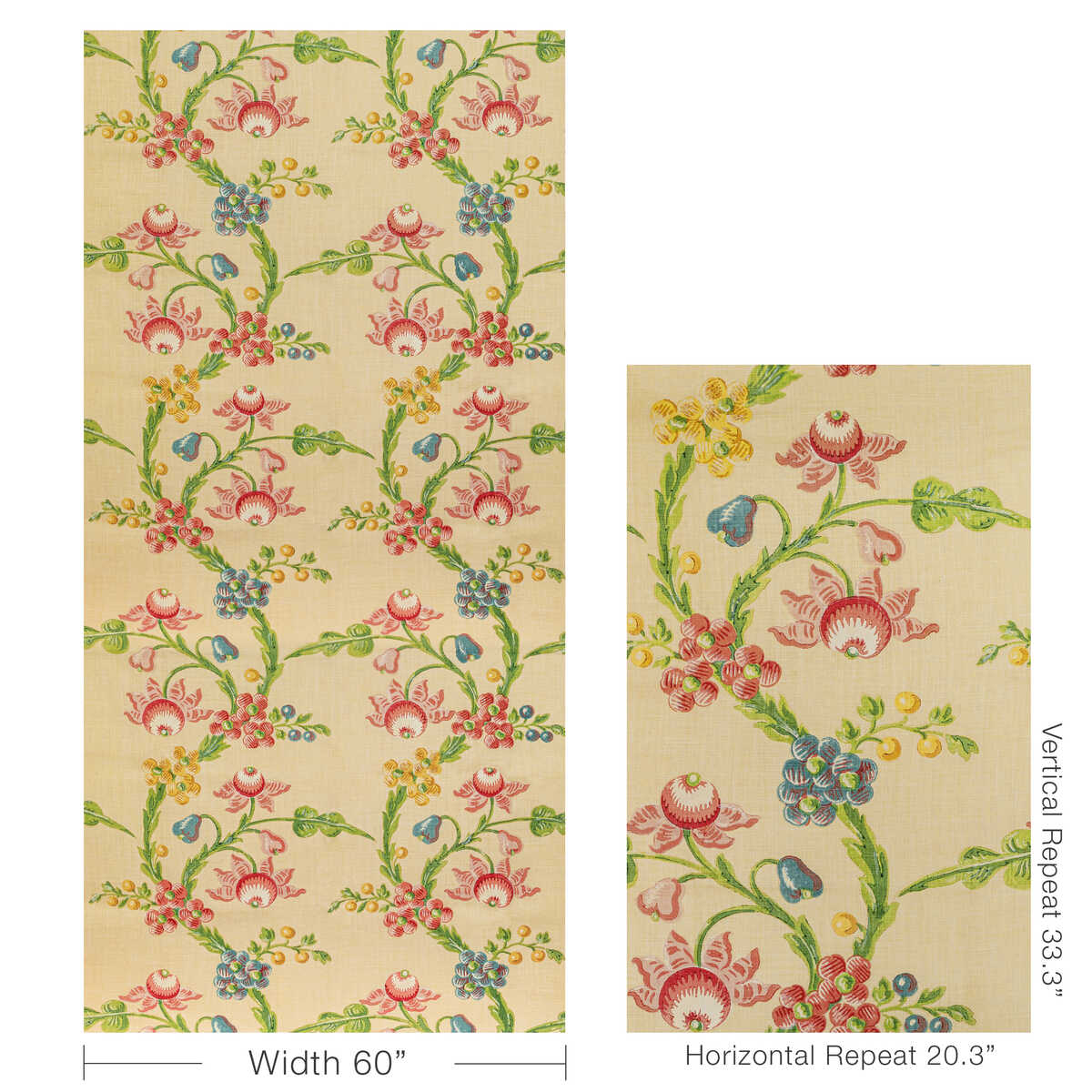 Le Brun Print - Spring - BRUNSCHWIG & FILS Fabric