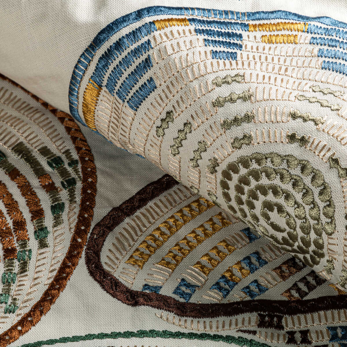 Bendi Emb - Rattan - BRUNSCHWIG & FILS Fabric