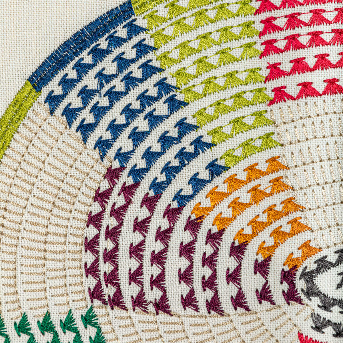 Bendi Emb - Multi - BRUNSCHWIG & FILS Fabric