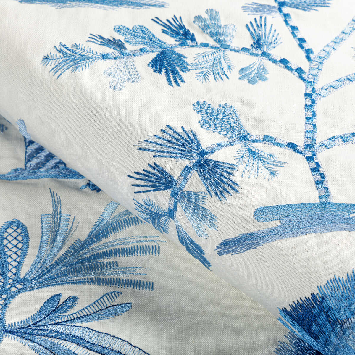 Martil Emb - Blue - BRUNSCHWIG & FILS Fabric