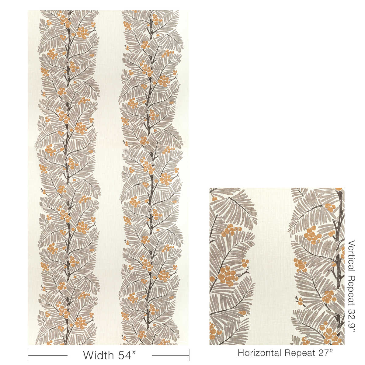 Palmar Print - Stone - BRUNSCHWIG & FILS Tela