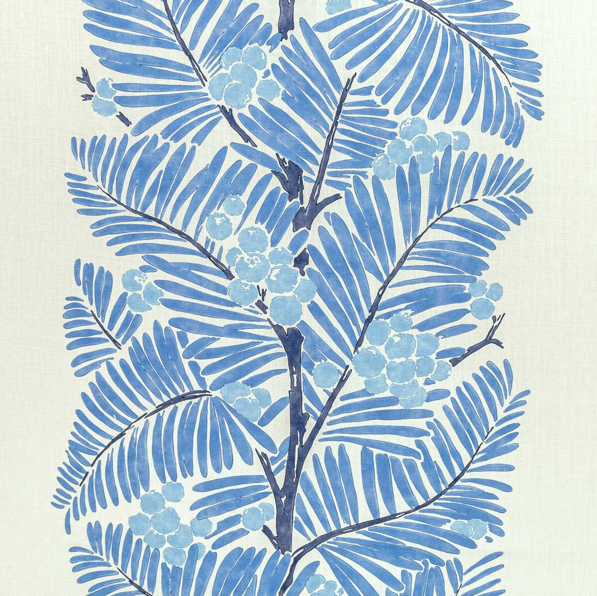 Palmar Print - Blue - BRUNSCHWIG & FILS Tela