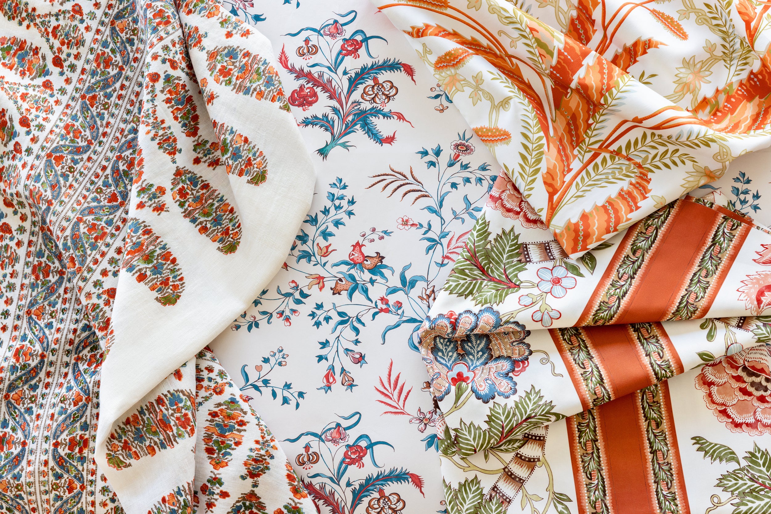 Vernay Print - Apricot - Brunschwig & Fils Fabric