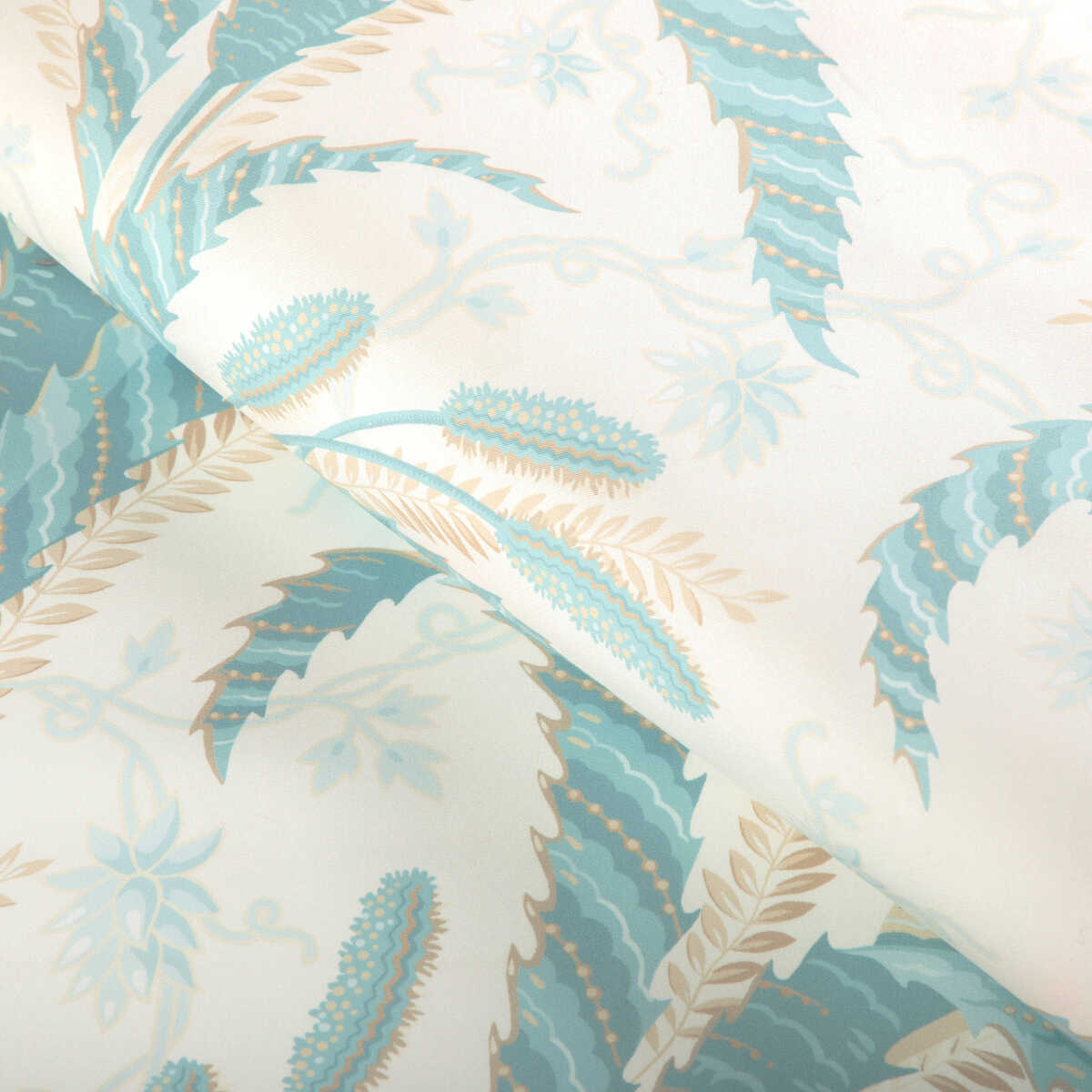 Vernay Print - Aqua - BRUNSCHWIG & FILS Tela