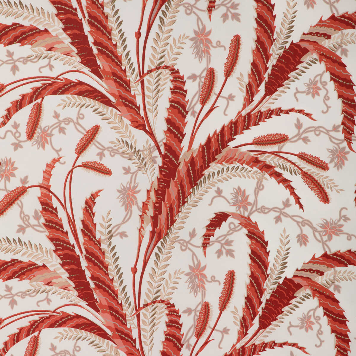 Vernay Print - Red - BRUNSCHWIG & FILS Tela